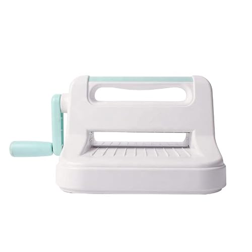 Sunmaio Die Cutting & Embossing Machine For Arts And Crafts, Scrapbooking ，Cardmaking,6In Opening, White+Teal, 9 1/4''X 11 2/5''X 6 1/3'' (26042-A5) #TOP5