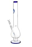 50 cm Höhe / Durchmesser Rohr: 54mm / Wandstärke: 4mm / 18/8er Schliff(NS19) / Mit Kickloch! / Mit Steckkopf und Steck Kupplung Schlitz Diffuser 18cm