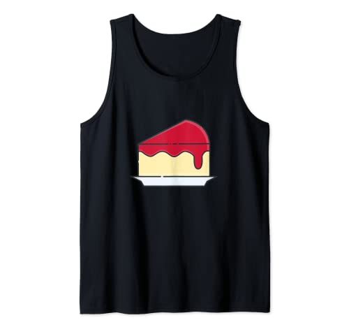 Tarta de queso de frambuesa Postre Camiseta sin Mangas