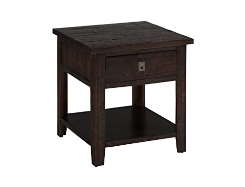 Jofran: , Kona Grove, Square End Table, 24"W X 24"D X 25"H, Deep Chocolate Finish, (Set of 1)