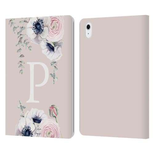 Coque iPad Air 2022 étui cuir portefeuille fleurs