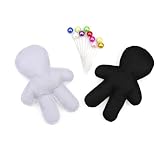 2 Pack Stress Relief Voodoo Doll with 10 Pins Fidget Voodoo Dolls Voodoo Doll Kit