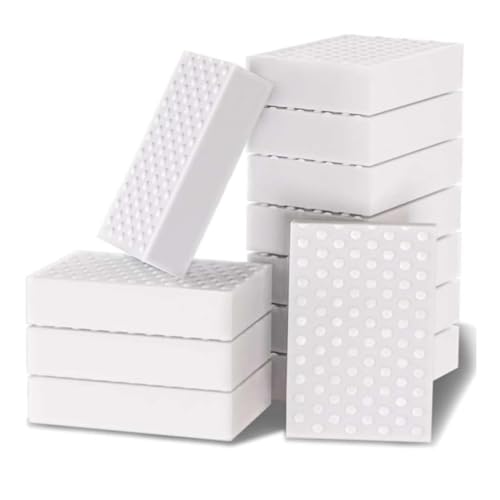 Gatha Sales 4 PCS Magic Eraser Sponges for Cleaning Kitchen Wipes Cleaner Non-Scratch Scrub Sponge Kitchen,Bathroom,Wall, Furniture and Washing Products (Pack of 4)