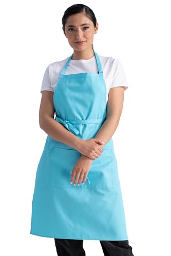 Tablier de boucher turquoise taille unique Chef