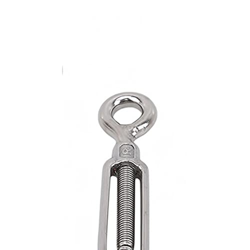 Kit de 2 Tensores de Cable de Acero Inoxidable M6 con Gancho y Ojal Ajustables para Vallas y Rieles miniatura 5