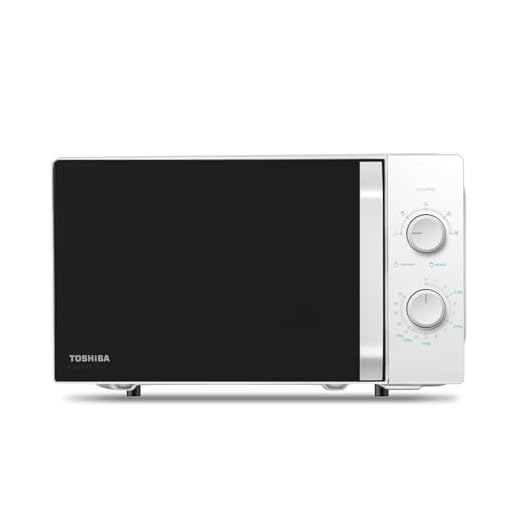 Toshiba MW2-MM20P(WH) - Forni a microonde standard, 20 Litri, 800 W, 5 livelli di potenza con pratica funzione di scongelamento, illuminazione a LED interno/Bianco