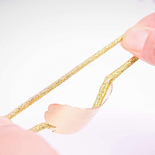 8 Pack Metal Leaf Hair Band Rope Elastic Hair Ties Hair Cuff Wrap Ponytail Holder #TOP5