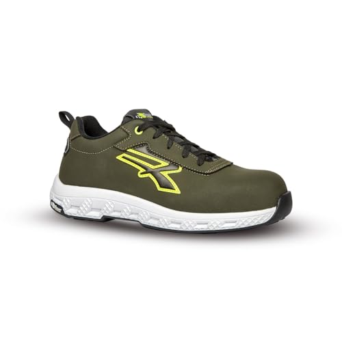 U-Power - Zapato de trabajo de seguridad línea Red Ego, modelo Shadow ESD S3S Ci Hi HRO FO SR Artículo: RE20124, Verde, 35 EU