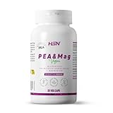 HSN Palmitoiletanolamida con Magnesio (PEA & Mag) 1200mg por dosis diaria | 30 Capsulas Vegetales | Máxima Biodisponibilidad | No-GMO, Vegano, Sin Gluten