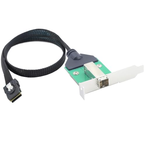 Adaptador de Cable de Servidor de Datos Externo Mini SAS HD SFF-8644 Hembra A Mini SAS SFF-8087 36P Macho de 12 G