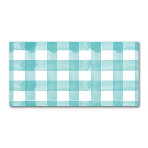 Dosseret en verre de sécurité 140x70 cm pour sublimer votre cuisine bleue