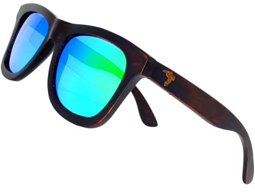 Image of Wood Sunglasses | Polarized | Vintage Wooden Frame | 100% UVA /UVB Protection | Bamboo Case | Men Women