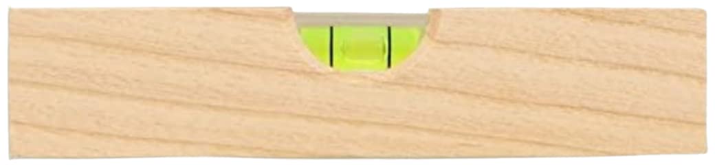 teemando® 10 X Marken Mini-Wasserwaage, 15 cm aus Eschenholz, Richtwaage mit Libelle