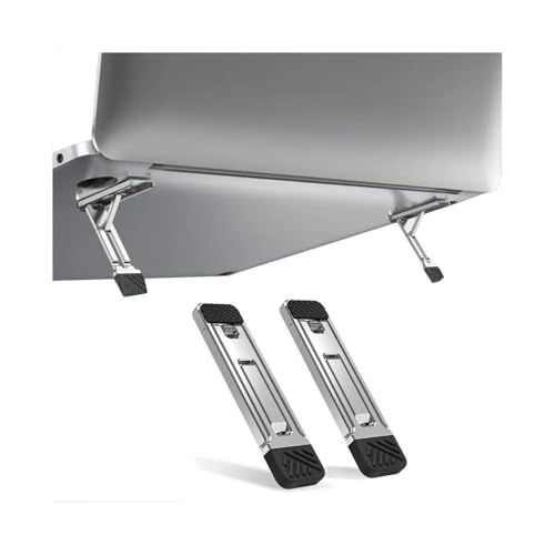 Mini soporte portátil para escritorio elevador de aluminio invisible en cafeterías y viajes