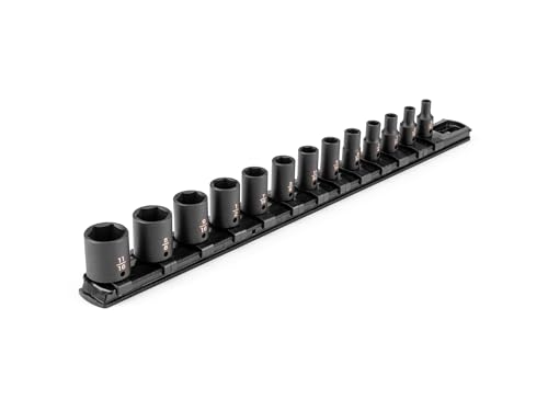 Image of TEKTON 1 /4 Inch Drive Impact Socket Set, 13-Piece | SID90100