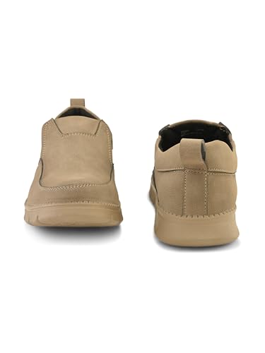 Image of STANPHORD Men Suede Slip-On Sneakers | Casual Daily Walking Shoes | Rubber Anti-Slip Sole | Lightweight Cushioned Streetwear Fashion Footwear (TPSI 5020)