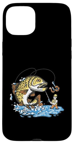 釣りと釣り人 Fishing & Anglers スマホケース iPhone 15 Plus 用