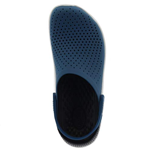 Crocs Literide Tamanco, Masculino, Azul (Vivid Blue/Almost White), 40