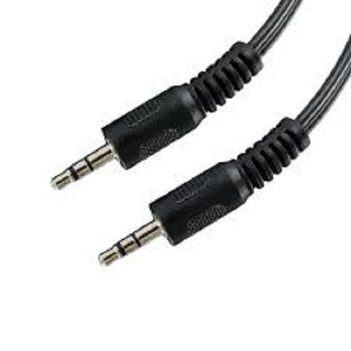 Cable de audio auxiliar estéreo 2GO 150 cm negro miniatura 1