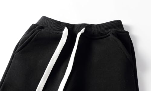Image of Mud Kingdom Girls Boys Drawstring Sweatpants Solid Colors Elastic Waist Slant Pockets 2-10 Years