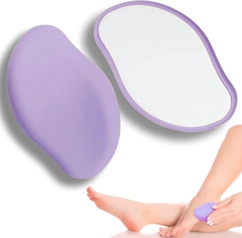 【令和 7 年新モデル】クリスタル脱毛器 無痛脱毛 擦るだけ ナノガラス技術 物理脱毛 全身対応 男女兼用 コンパクト 角質除去 水洗い可能 旅行携帯適（紫色）