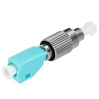 QUARKZMAN 1 Stück Glasfaser Adapter FC Stecker/LC WeiblichOM3 Multimode Simplex Adapter FC/UPC-LC/UPC OM3 für Netzwerk Internet Verbindung