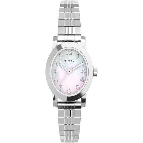 Image of Timex Women's Cavatina Watch - TPearl Dial Gold-Tone Case