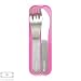 monbento nomad cutlery set - pink