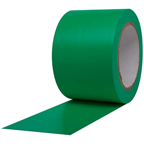 Image of ProTapes Pro 50 Premium Vinyl Safety Marking and Dance Floor Splicing Tape, 6 mils Thick, 36 yds Length x 3 inch Width, Green (Pack of 1)