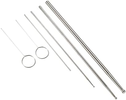 Ipetboom Metal Detectors 1 Set Amphibian for Mixed Professional Round Tip Snake Supplies Probe Reptiles Probe/Kit Reptile Tipped Portable Stainless Kit/Pets Metal Detection Size Python Amphibia