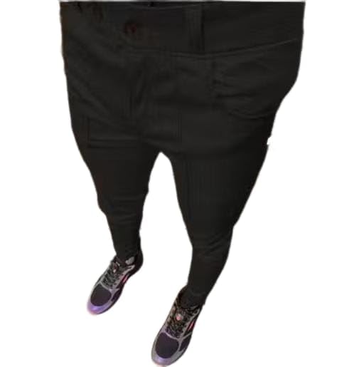 Men's Regular Fit Soft Fabric Trouser | Solid Full Length Pants-image-44
