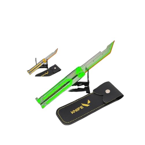 Superbuybox Game Sword Karambit Knife Martial Arts Game Collection Keychain Desk Decoration Backpack Pendant Gift (RGX 11Z Pro Firefly Yellow)