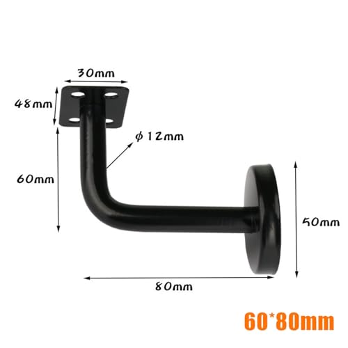 Soporte de poste de barandilla de acero inoxidable 60x60mm para pared 3