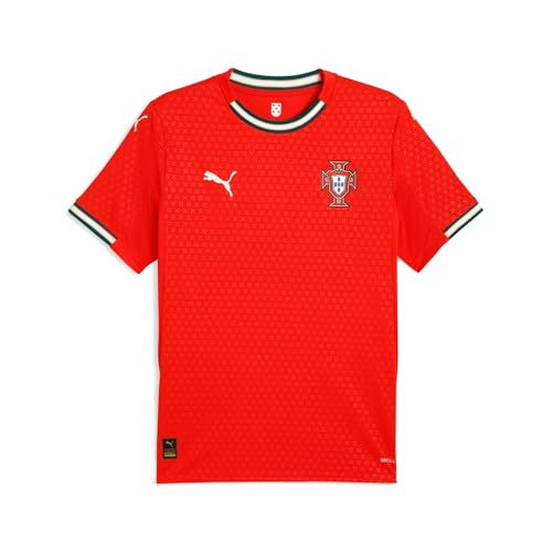 Puma Maillot Domicile Portugal 2025 pour Homme, Rouge/Amande, M