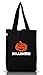 Produktbild Shirtstreet24, Halloween - Kürbis, Grusel Kostüm Jutebeutel Stoff Tasche Earth Positive, Größe: onesize,Black
