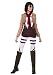 Attack on Titan Mikasa Costume Medium Brown