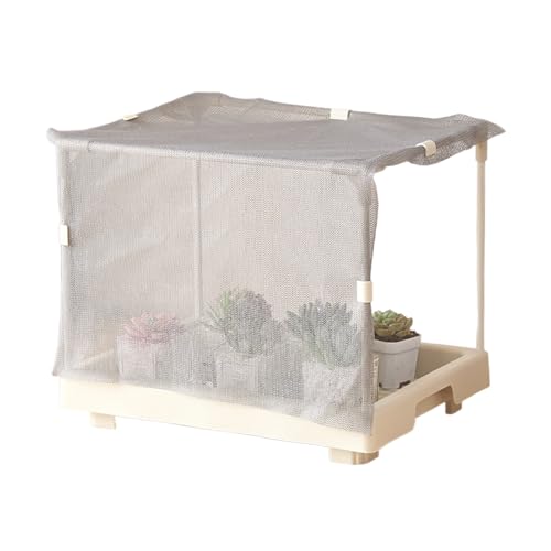 Forte integrità strutturale: questa mini serra è dotata di tubi migliorati e resistenti alla deformazione e garantisce una durata duratura e una capacità di carico affidabile, il che la rende eccellente per il giardinaggio su balconi e terrazze