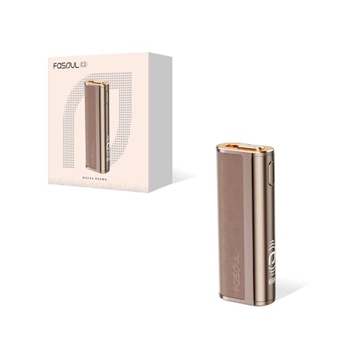 fasoul C2 Dual-Heat Elektrischer Tabakerhitzer mit zweiter Aufheizphase für doppelten Genuss Alternative zur E-Zigarette gleichmäßige Erwärmung bis zu 20 Sticks pro Akkuladung (Mocha Braun)