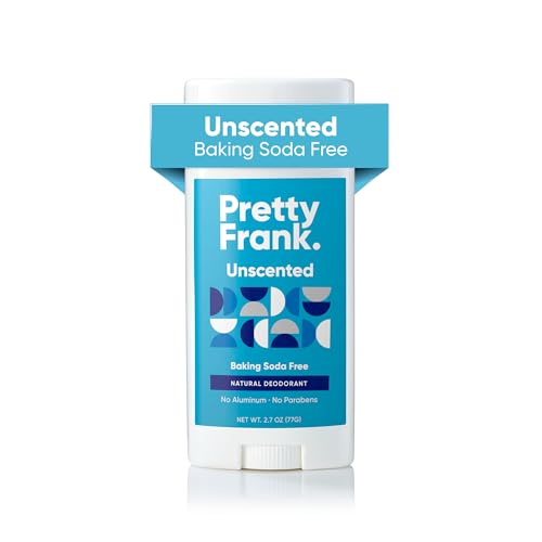 Product Image of the Pretty Frank Natural Aluminum-Free Deodorant Stick, Baking Soda-Free, Unscented...