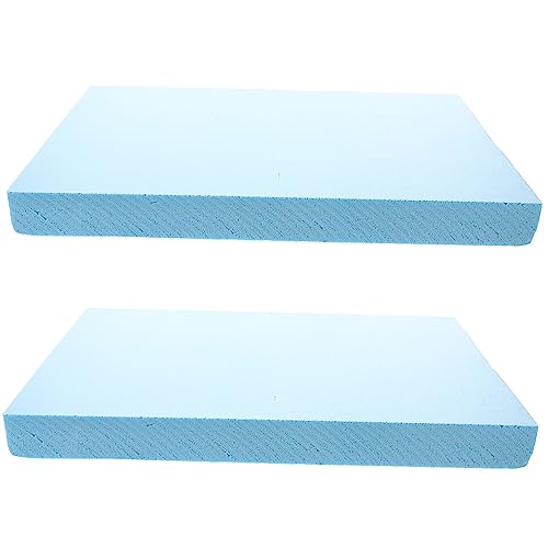 BELLIFFY 2 Piezas Espuma de Diorama Foam Board Bloques de Espuma rectangulares Acolchado de Espuma para tapicería Pastel de Espuma elaboración de Espuma Modelo de Material de Bricolaje Blue