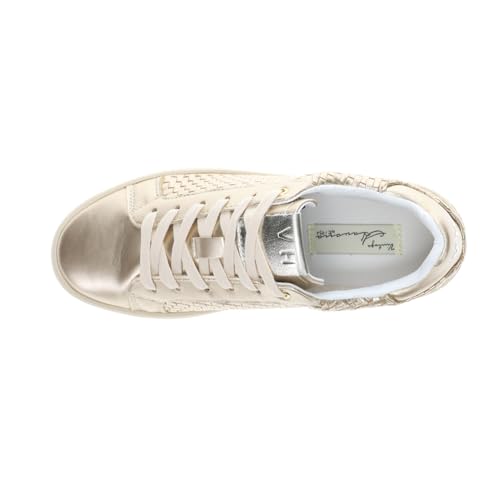 VINTAGE HAVANA Womens Luna Metallic Slip On Sneakers Shoes Casual - Gold4