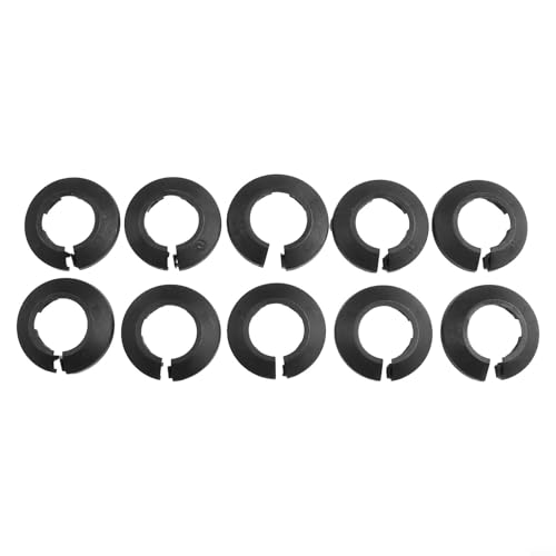 Colliers de radiateur en plastique PVC pour dissimuler les coupes de tuyauterie sur les murs et les sols, adaptés pour les nouvelles installations et applications rétro (20 mm)