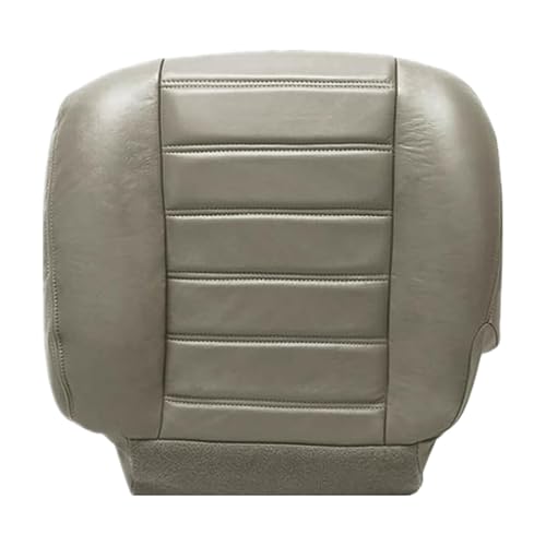 SecosAutoparts Driver Side Bottom Synthetic Leather Seat Cover Gray Compatible with Hummer H2 2003 2004 2005 2006 2007