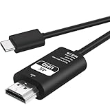 USB Type C HDMI 変換ケーブル - 5M 【4K@30Hz映像出力 / ミラーリング】 HDMI Type-C 接続ケーブル アダプタ 設定不要 プラグ＆プレイ iPhone 15/16 Pro/MacBook/iPad Pro/Surface/Galaxy 等対応 (※DP Alt Mode必須) image
