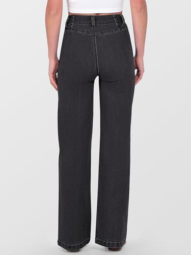 ANRABESS Wide Leg Jeans for Women Trendy 2025 High Waisted Stretchy Baggy Fall Fashion Denim Pants with Pockets4