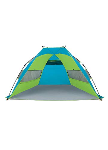 RBX - Tienda de campaña para playa y actividades de instalación rápida, resistente al agua, azul y verde