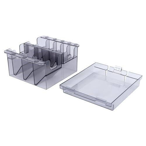 VICASKY Barbershop Box Comb Organizer 8 Slots Hairdressing Tools Storage Box Plastic Material