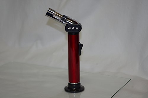 A.A.E. - Jet Torch Butane Refillable LighterRED for Camping Hunting Grilling Cooking, Soldering