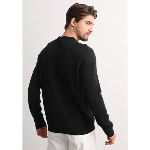 GreenMount Cashmere Sweaters for Men Essential Base Crewneck Long Sleeve Pullover Sweater4
