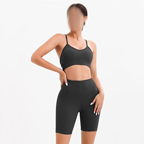 Ensemble de yoga sans couture CLSDRZC avec leggings et crop top pour sportives